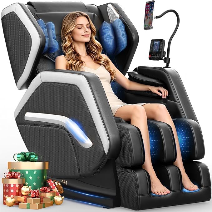Zero Gravity Full Body Massage Chair with Rollers & Heating