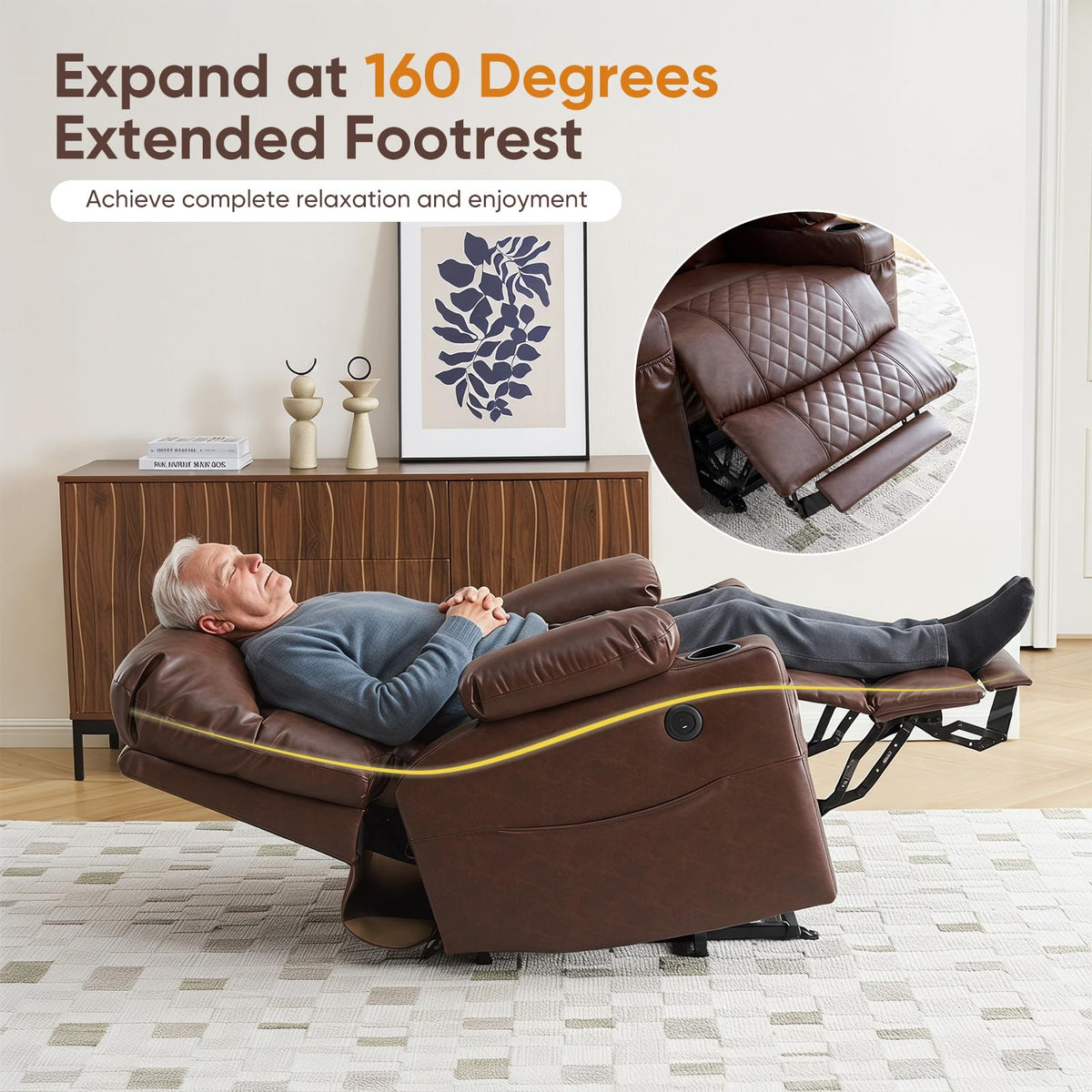 Dual-Motor Power Lift Massage Recliner