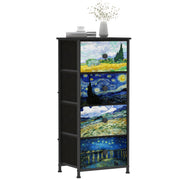 Narrow Dresser with Fabric Drawers