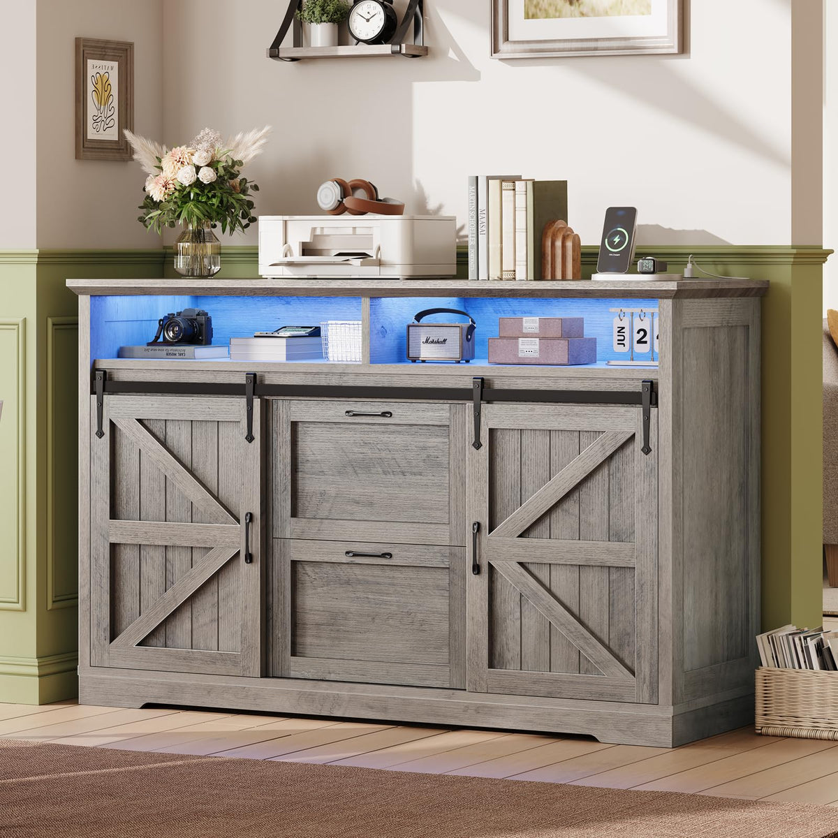 Farmhouse 2-Drawer File Cabinet