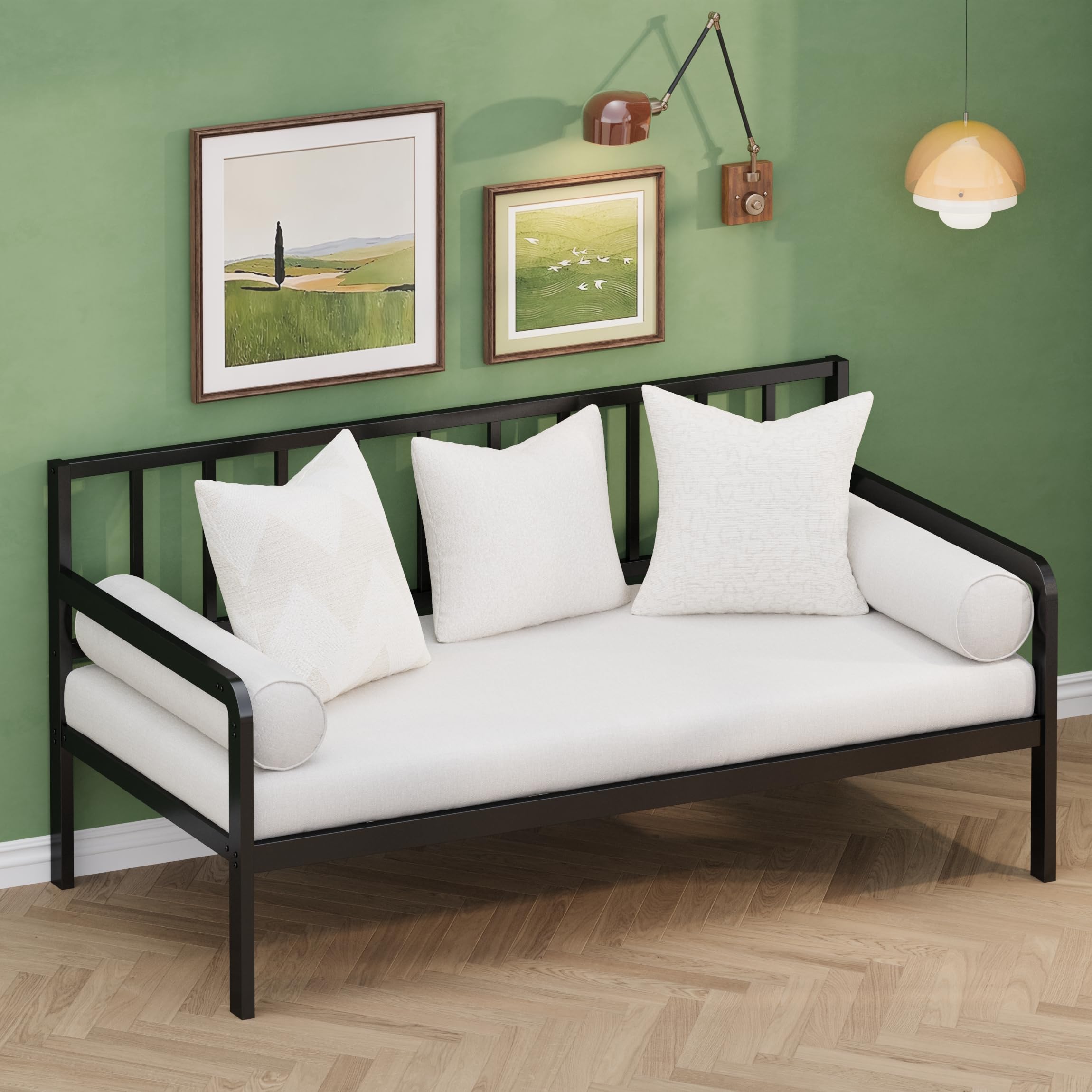 Twin Metal Daybed Frame with Storage