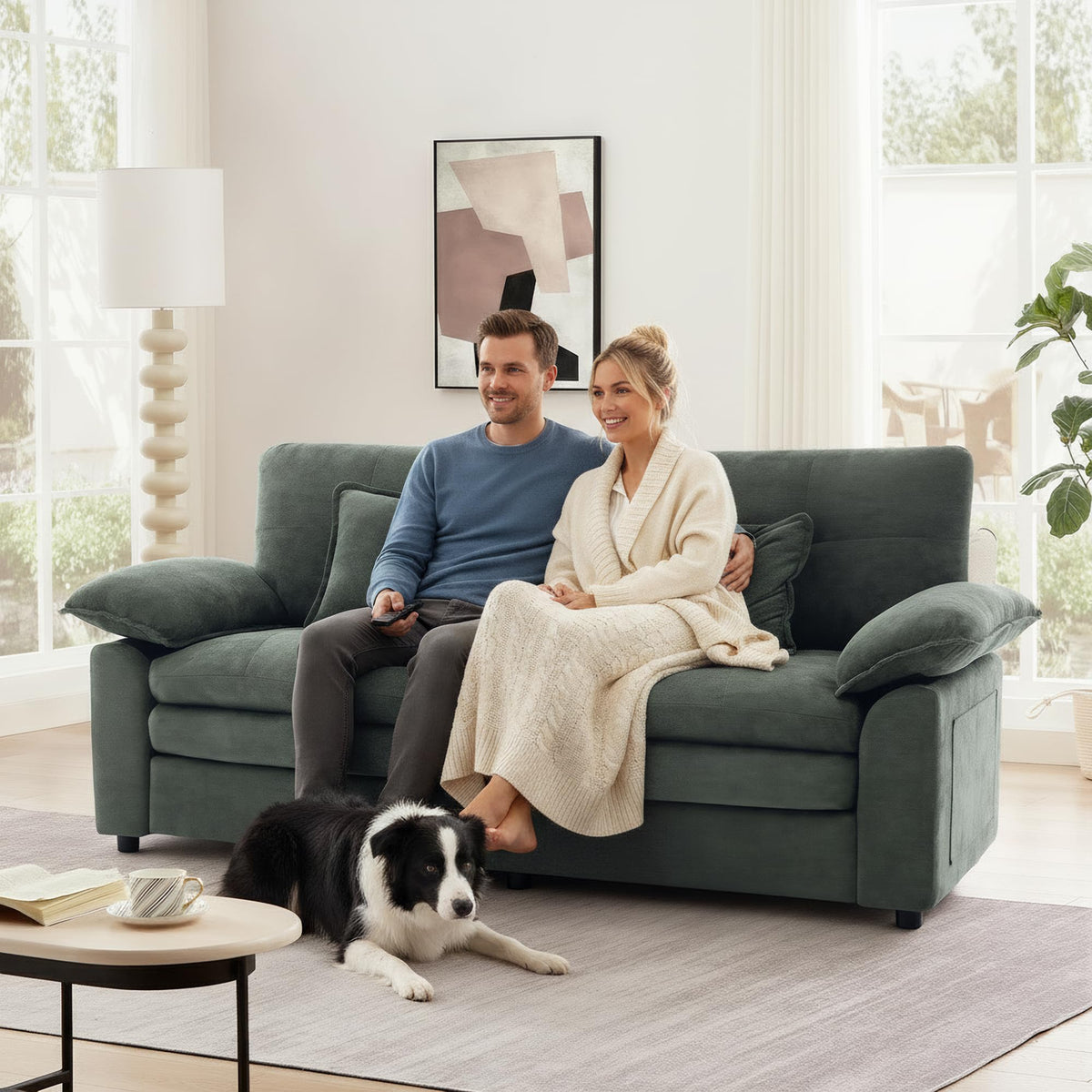Chenille Loveseat