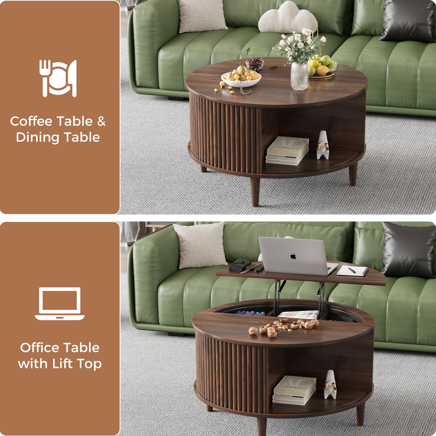 Lift Top Coffee Table with Storage