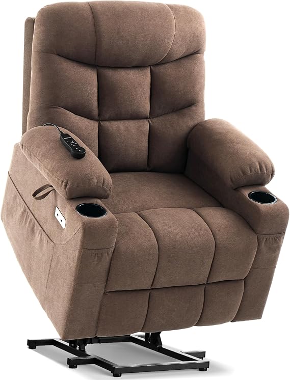 Power Lift Recliner Chair with Dual Motor, Massage & Heat