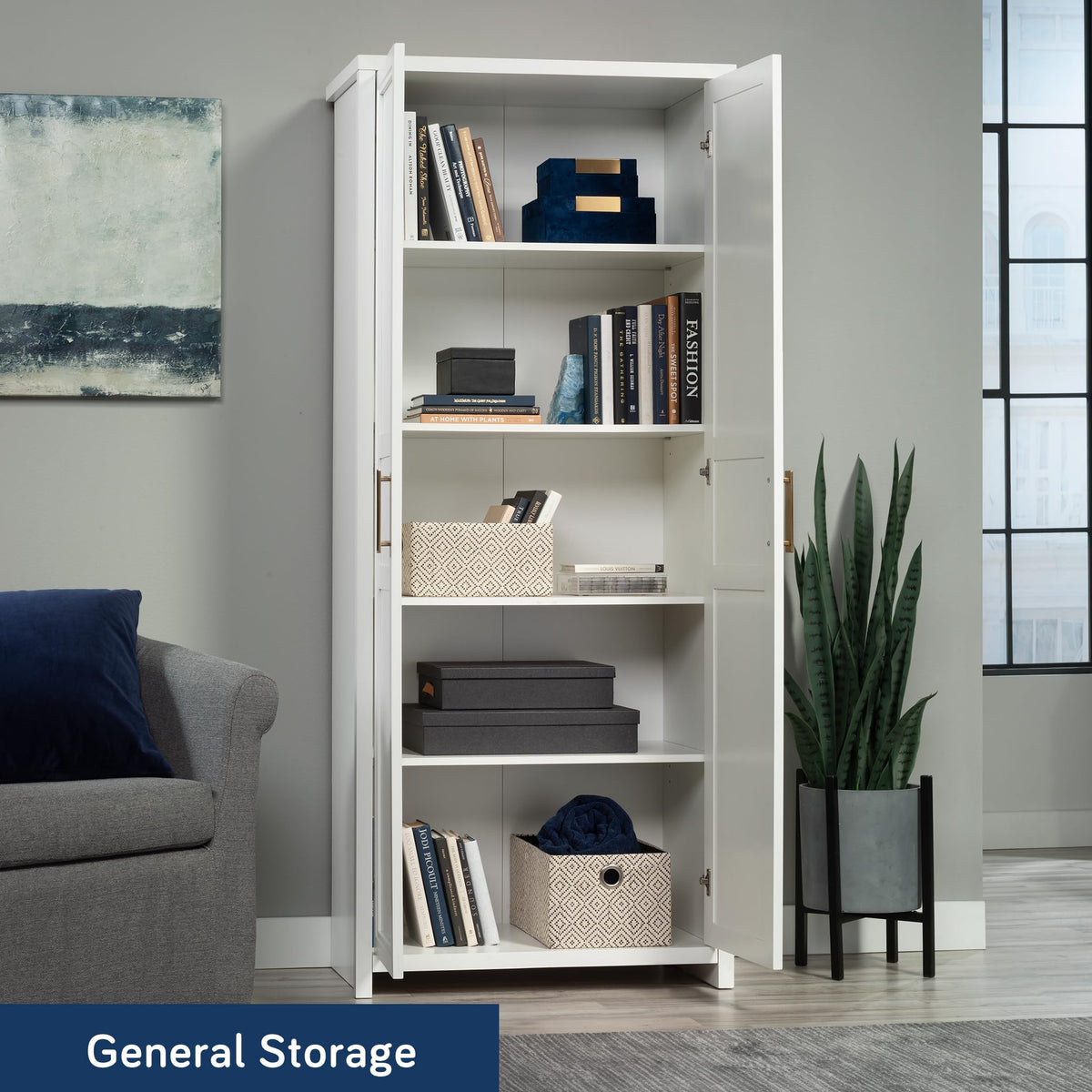 White Shaker Storage Cabinet