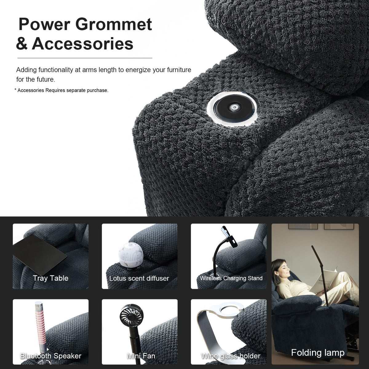 Wide Power Lift Recliner