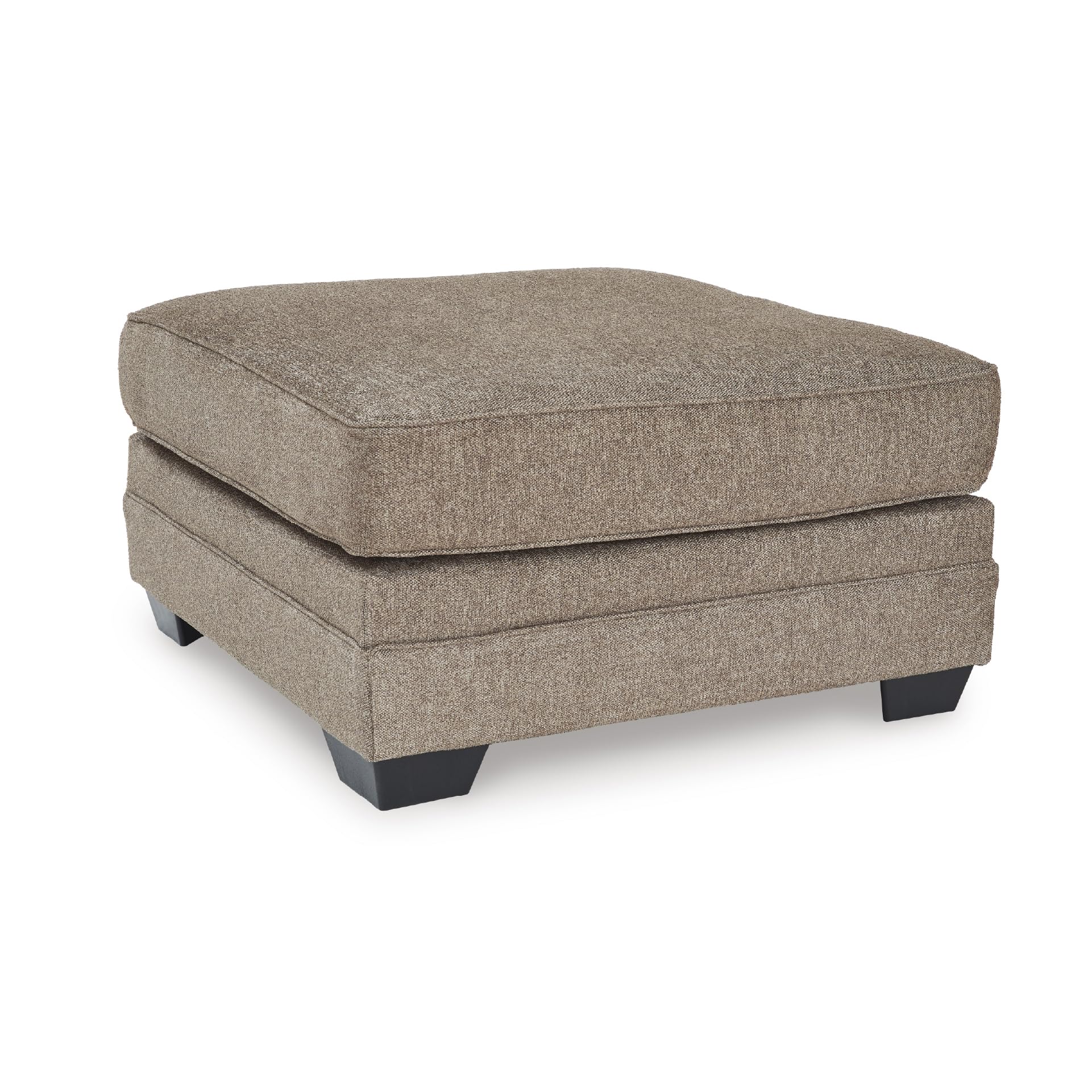 Signature Design by Ashley Cannonbrook Contemporary Oversized Accent Ottoman with Foam Cushion, Taupe