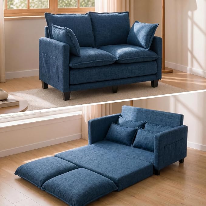 Chenille Loveseat Sofa Bed