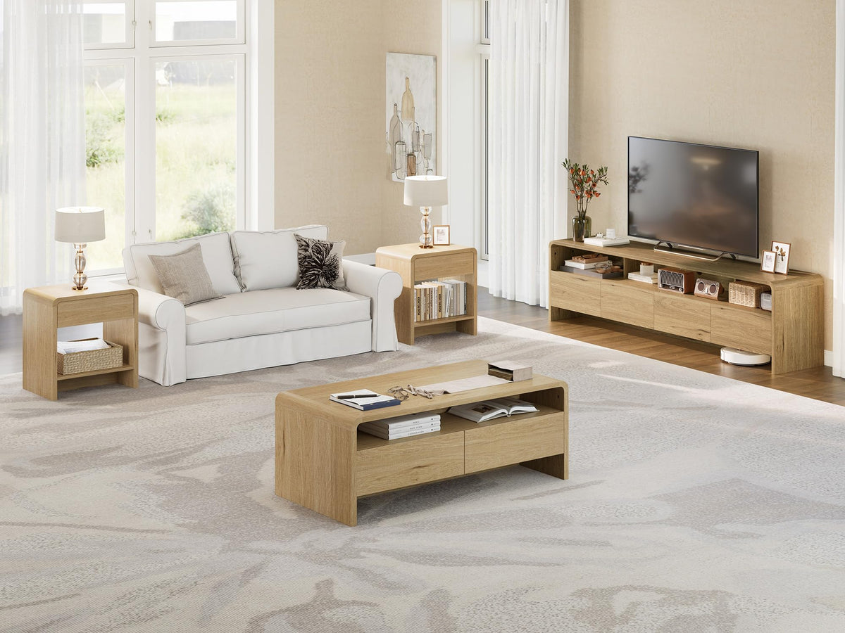3-Piece Coffee Table Set with Drawers