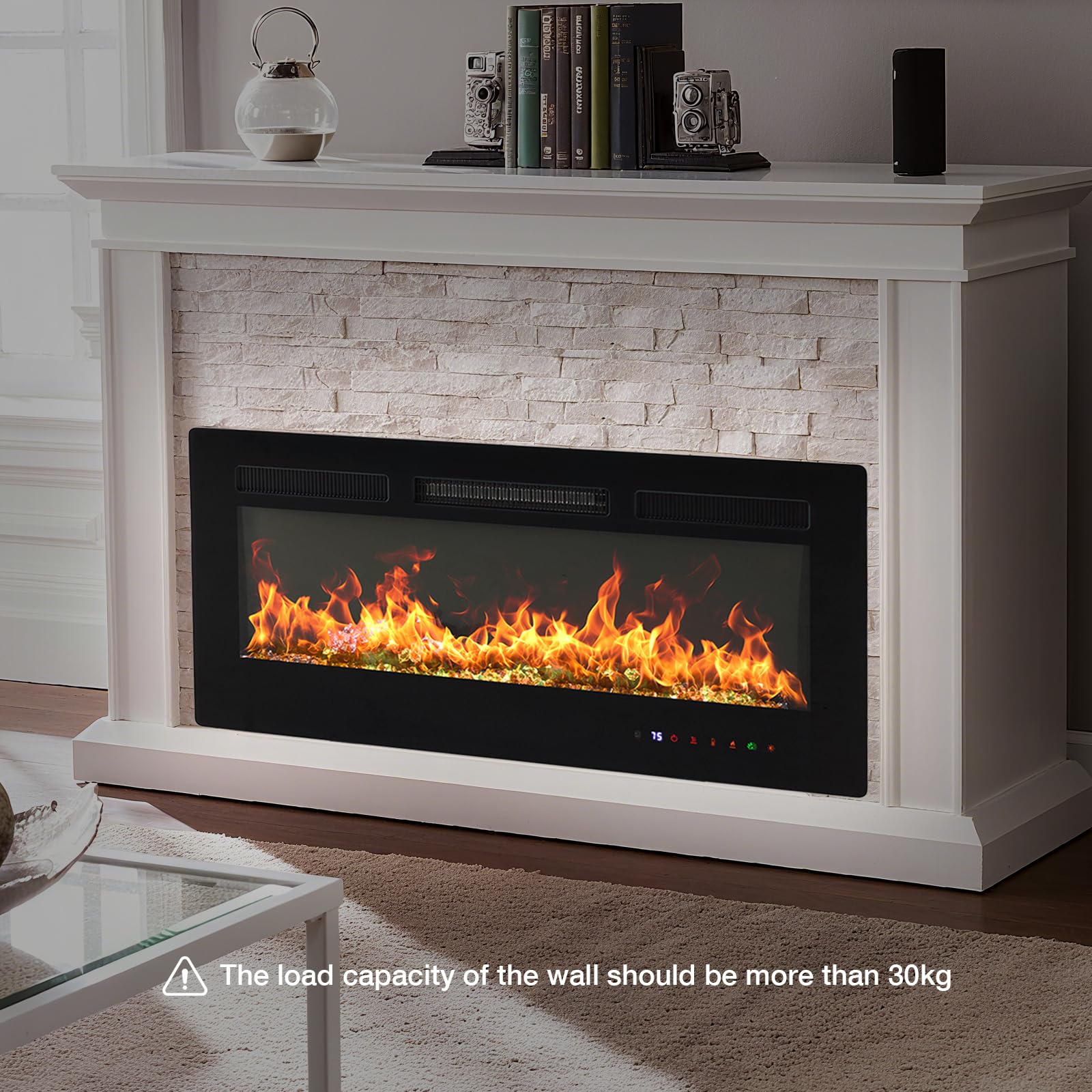 Electric Fireplace Heater – Wall Mounted, Recessed & Freestanding