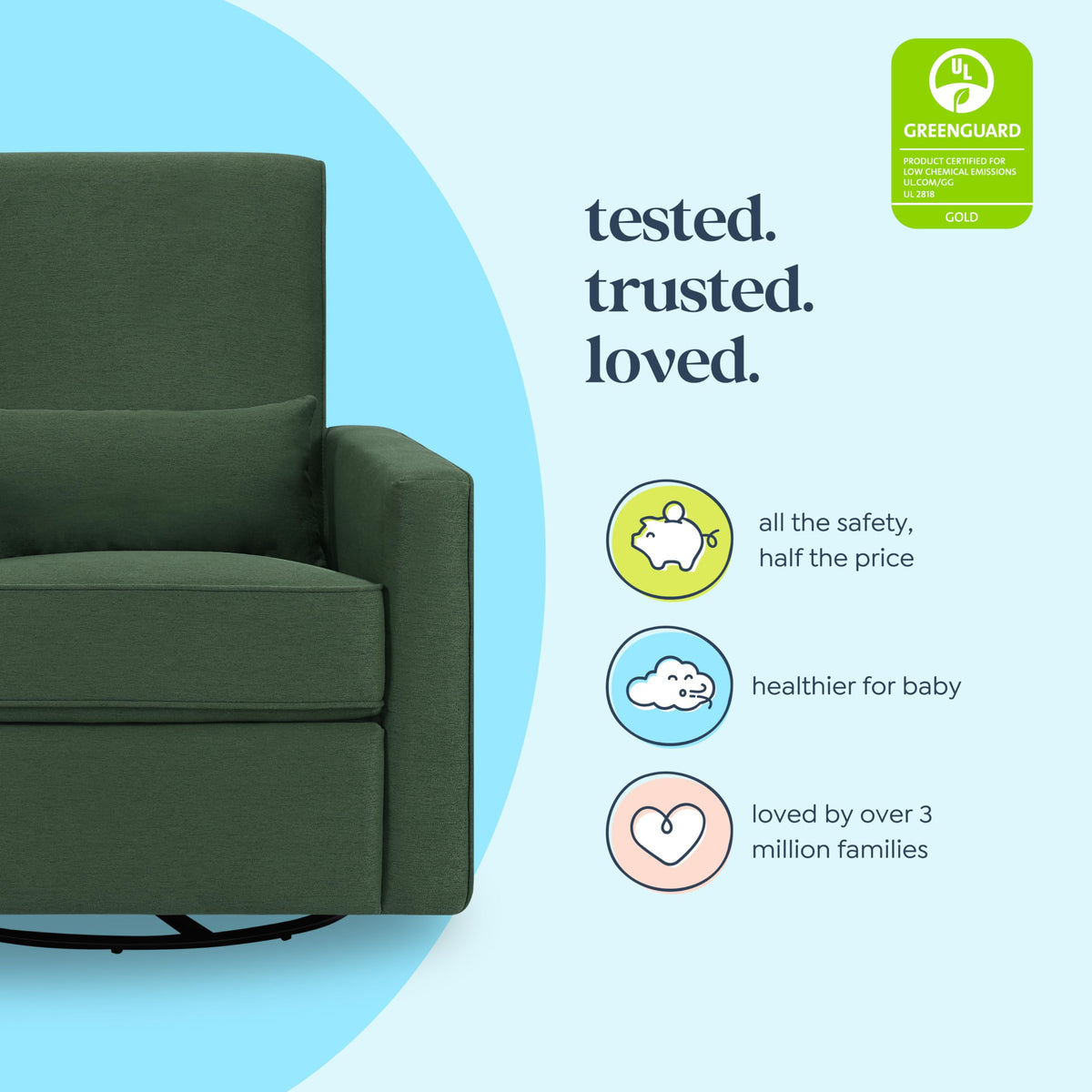 Nursery Swivel Glider Recliner