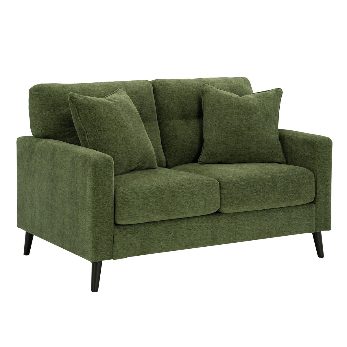 Mid-Century Chenille Loveseat