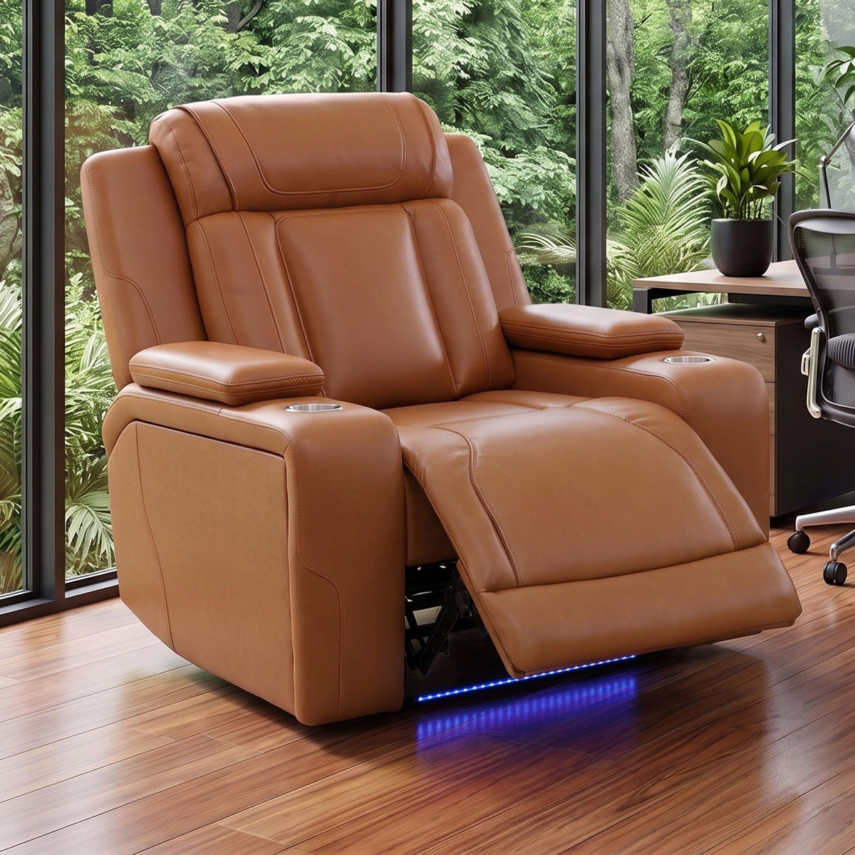Faux Leather Power Recliner
