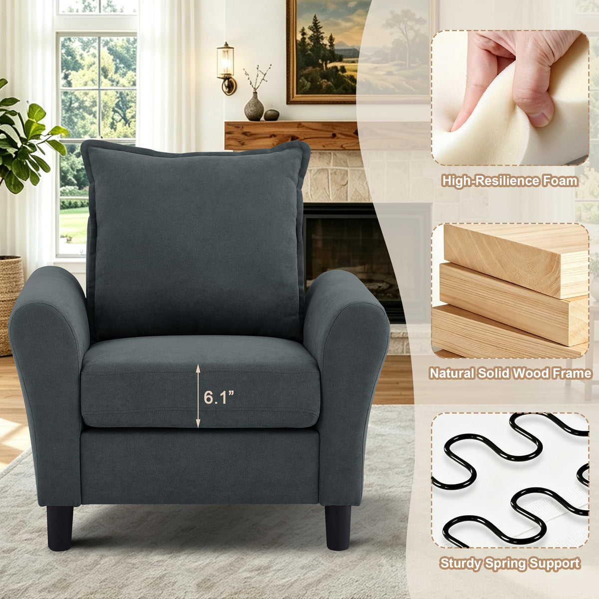 4-Piece Sectional Sofa Set