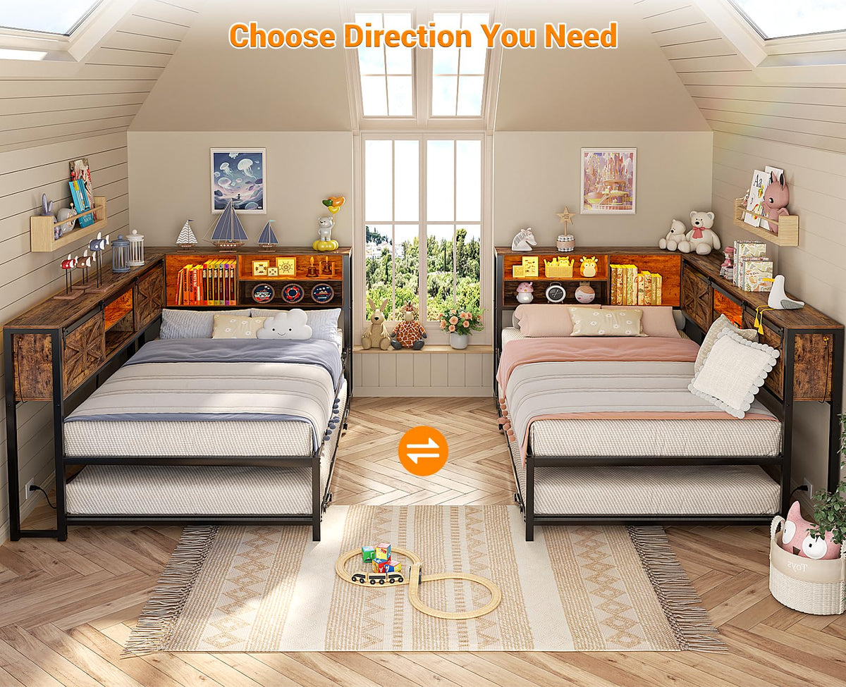 Twin Corner Daybed with Trundle