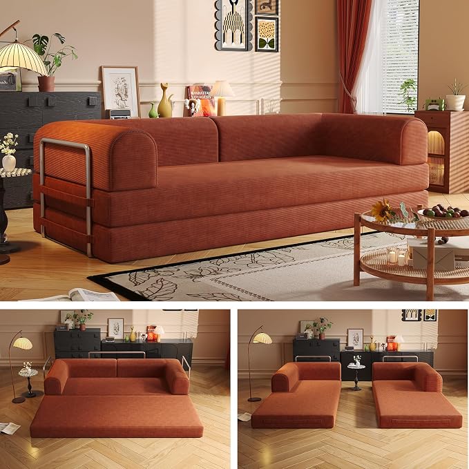 Convertible Corduroy Sofa Bed