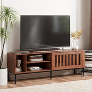 65" TV Stand with Sliding Barn Doors & Adjustable Shelves