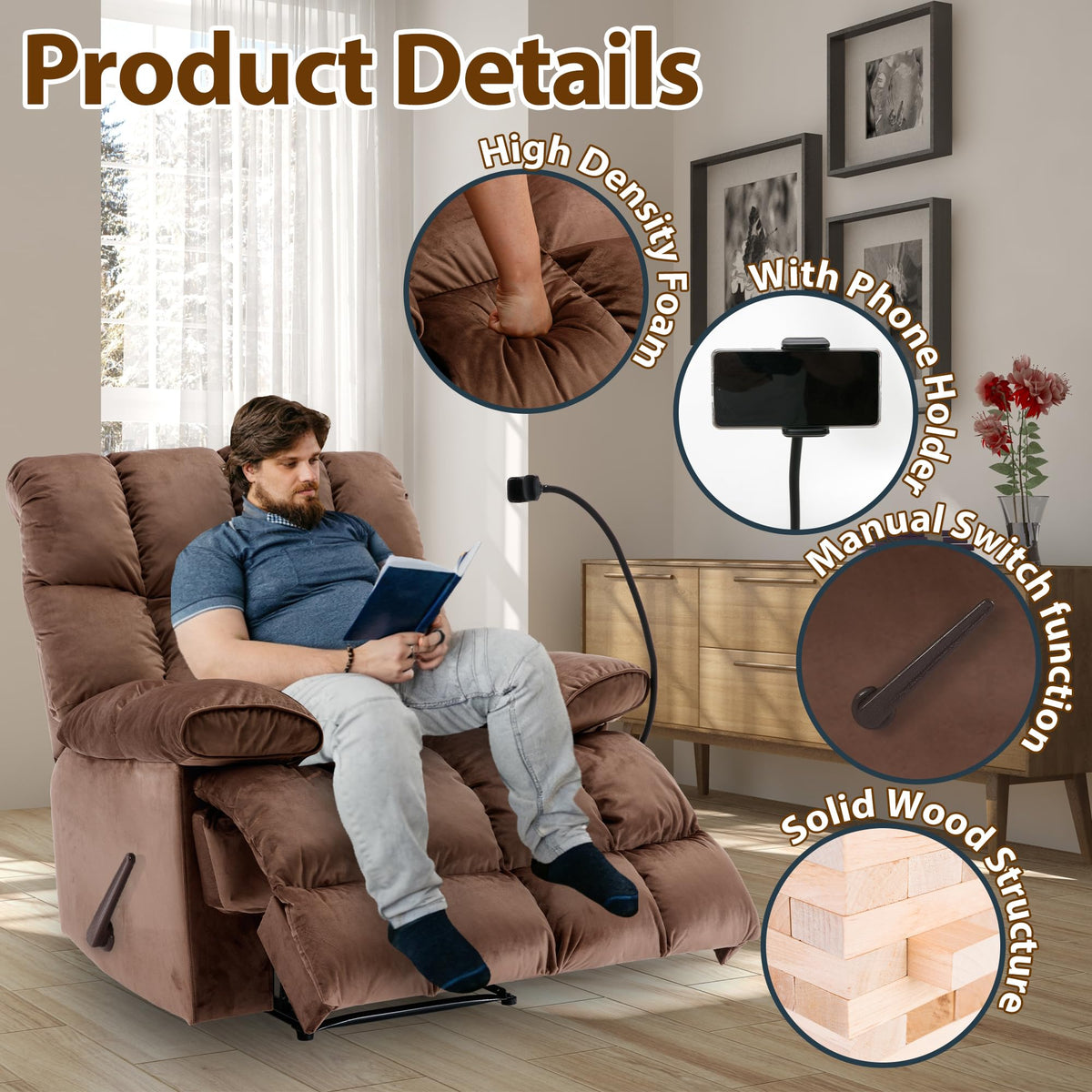 Oversized Manual Recliner