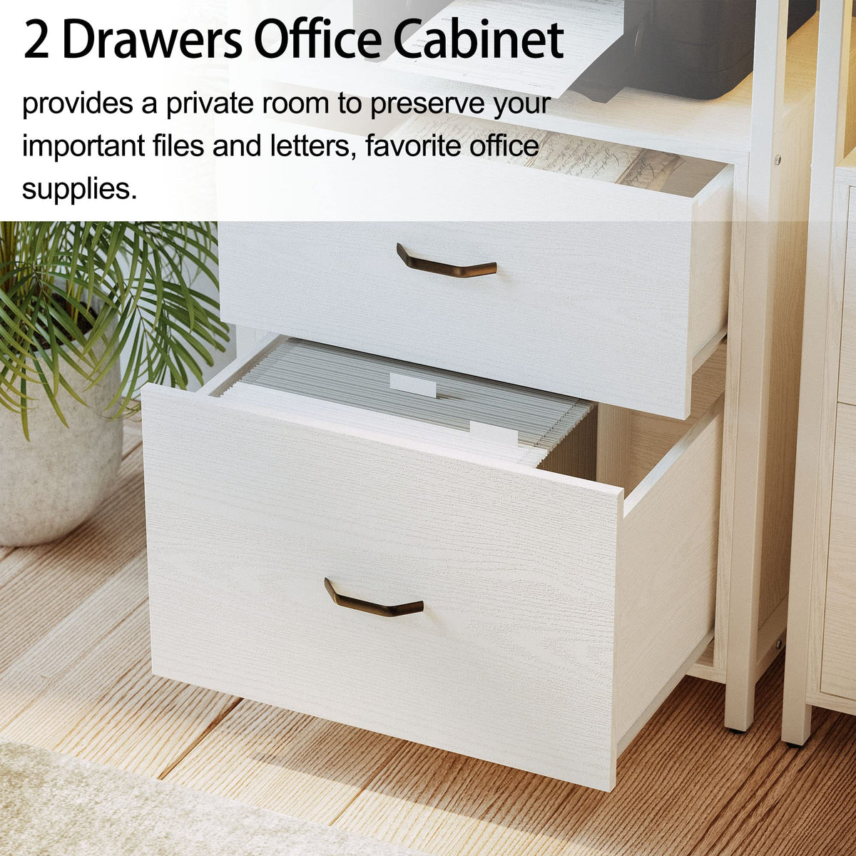 Bookcase with File Drawers