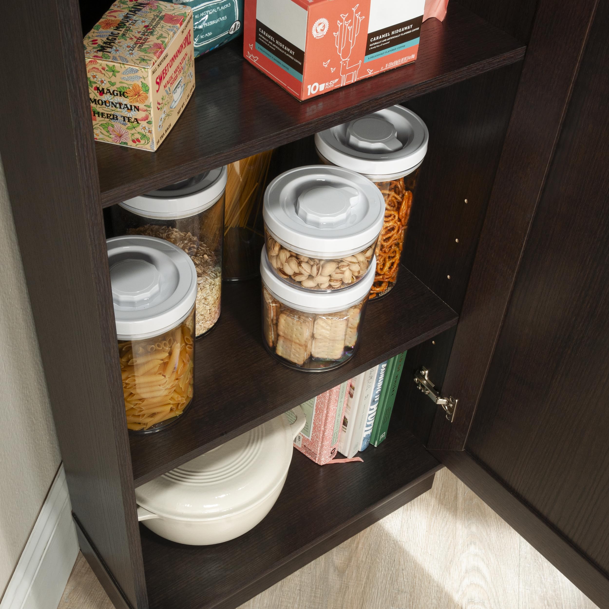 Sauder Homeplus Corner Cabinet, Dakota Oak Finish