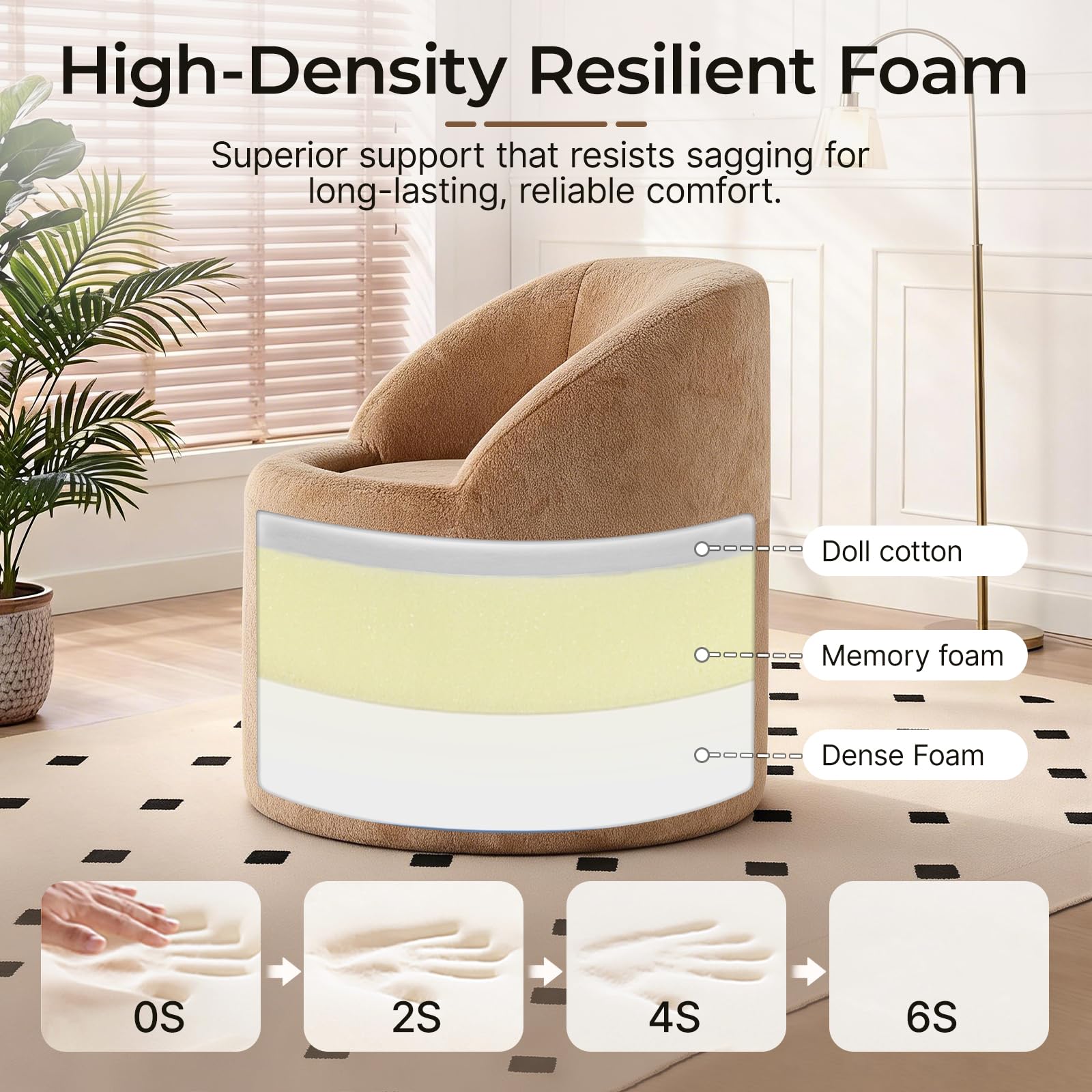 Round Barrel Accent Chair