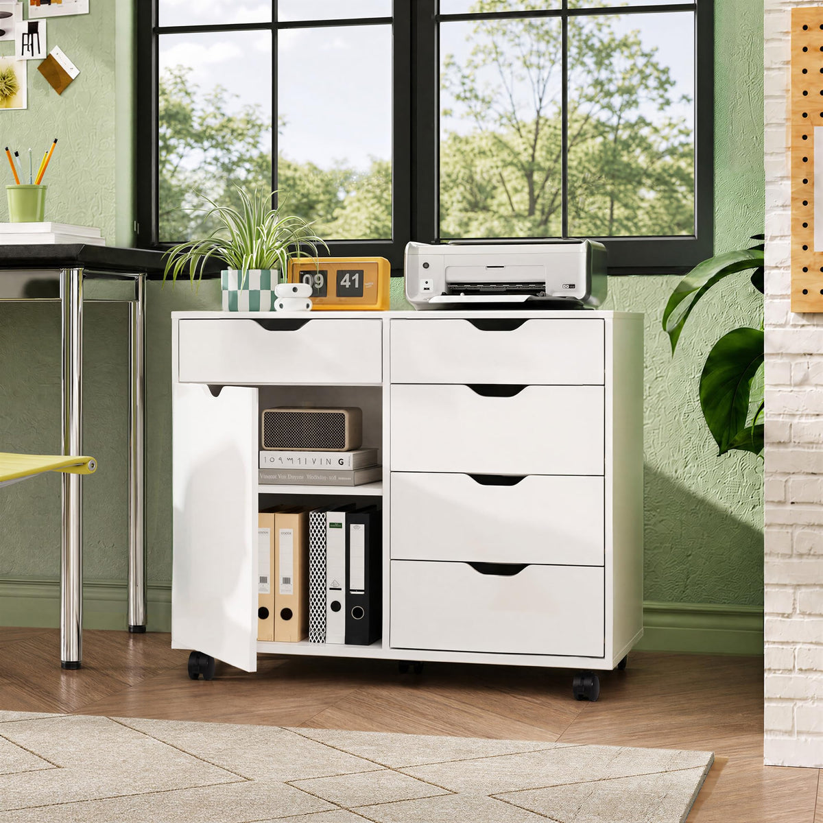 5-Drawer Rolling Storage Cabinet