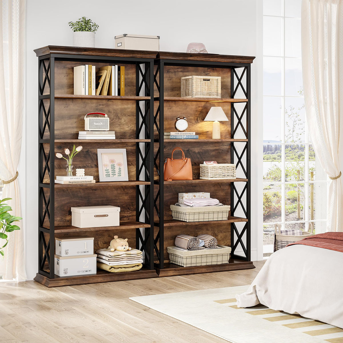 5-Shelf Industrial Bookcase