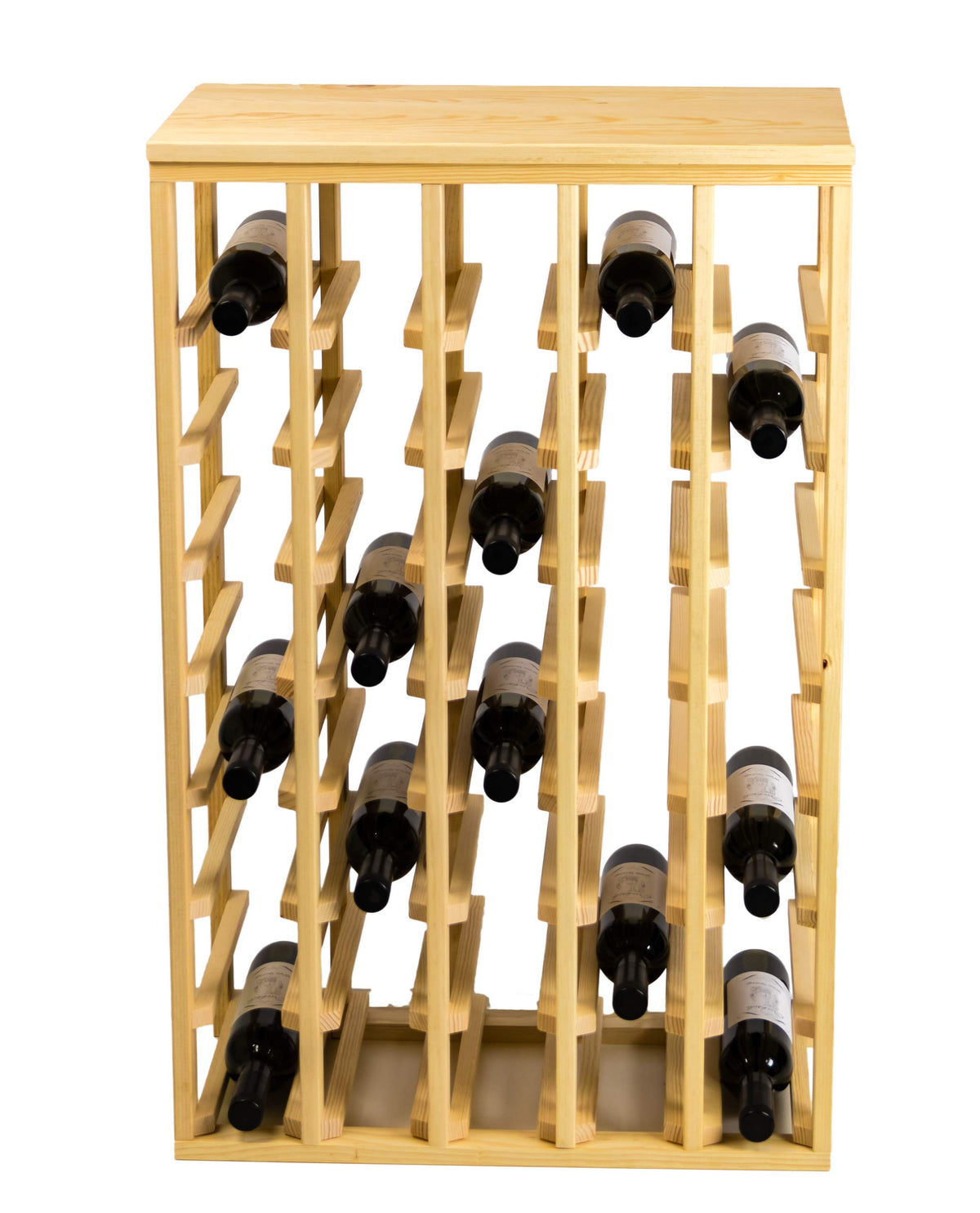 40-Bottle Pine Wine Rack