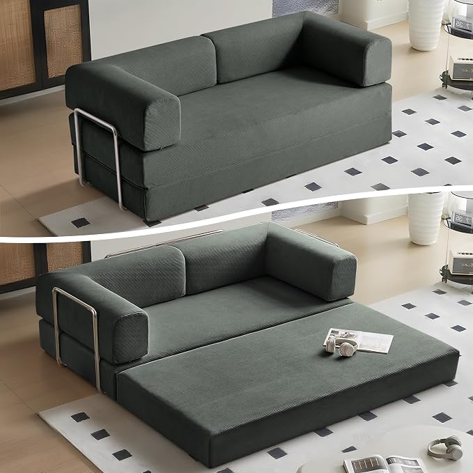 Corduroy Folding Sofa Bed