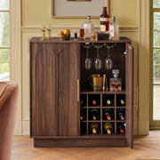 Walnut Wine Bar Cabinet