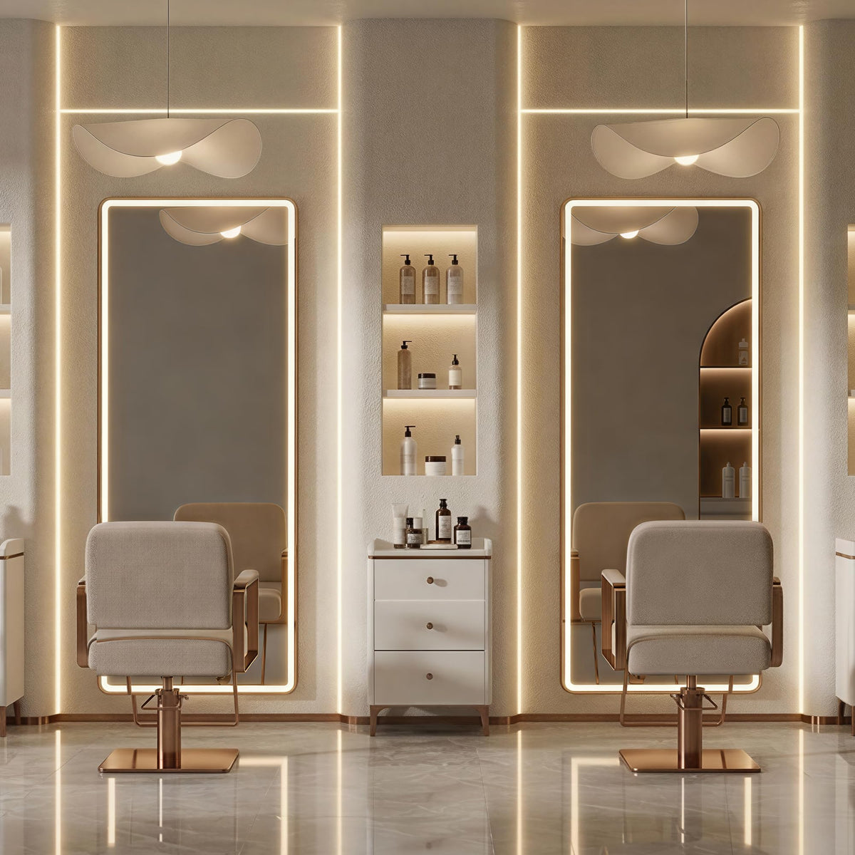 LED Full-Length Floor Mirror