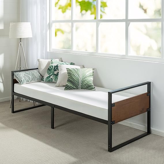 Twin Bamboo & Metal Daybed with Trundle