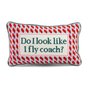 Fly Coach Needlepoint Pillow
