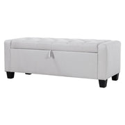 Fromann Upholstered Storage Ottoman Bench for Bedroom Living Room Entryway