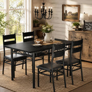 IDEALHOUSE 5 Piece Dining Table Set for 4, Rectangular Kitchen Table Set