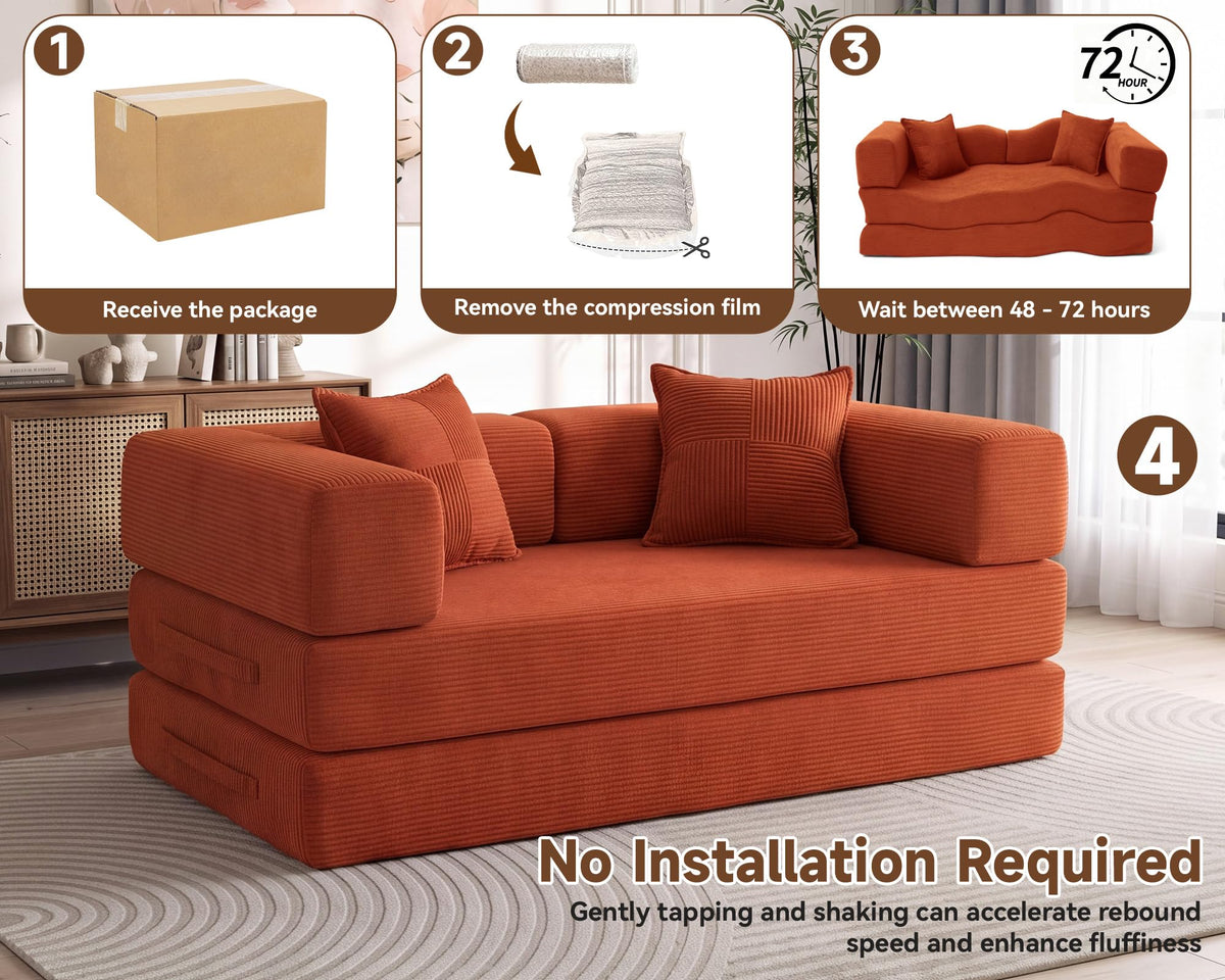 Corduroy Convertible Sofa Bed