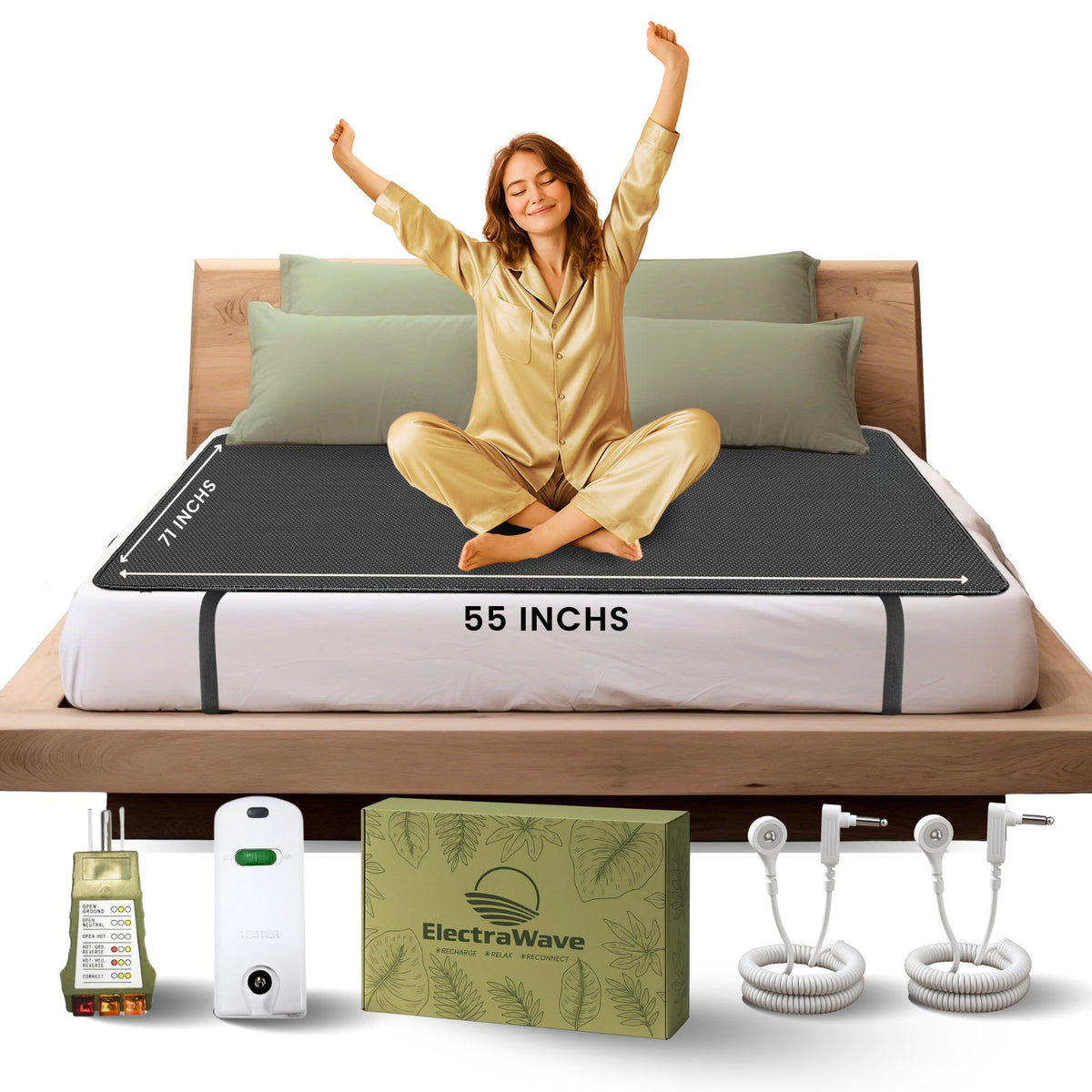 Queen Grounding Mattress Pad