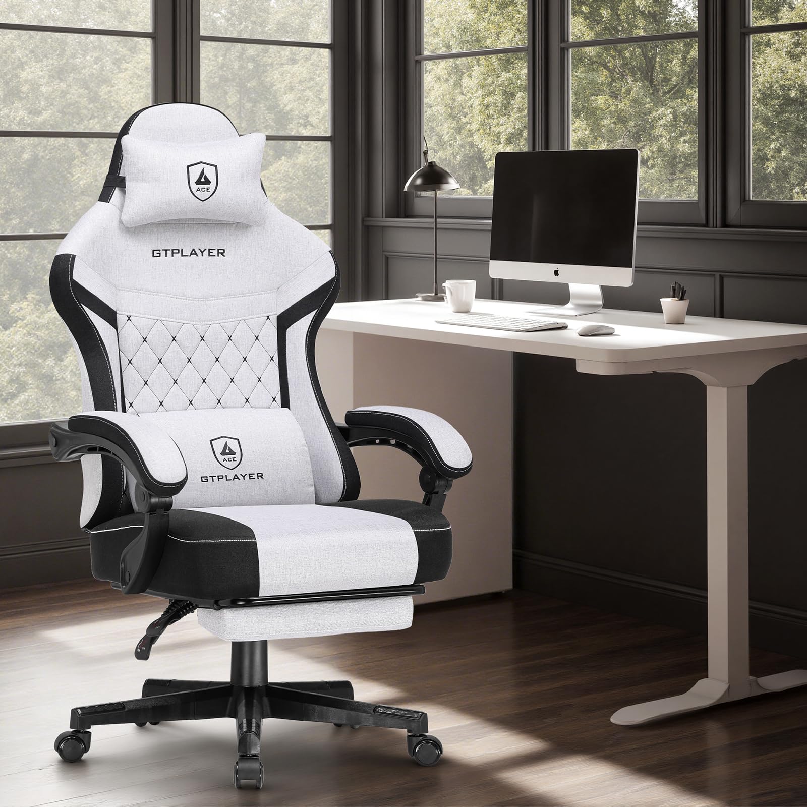 Fabric Gaming & Office Chair with Pocket Spring Cushion