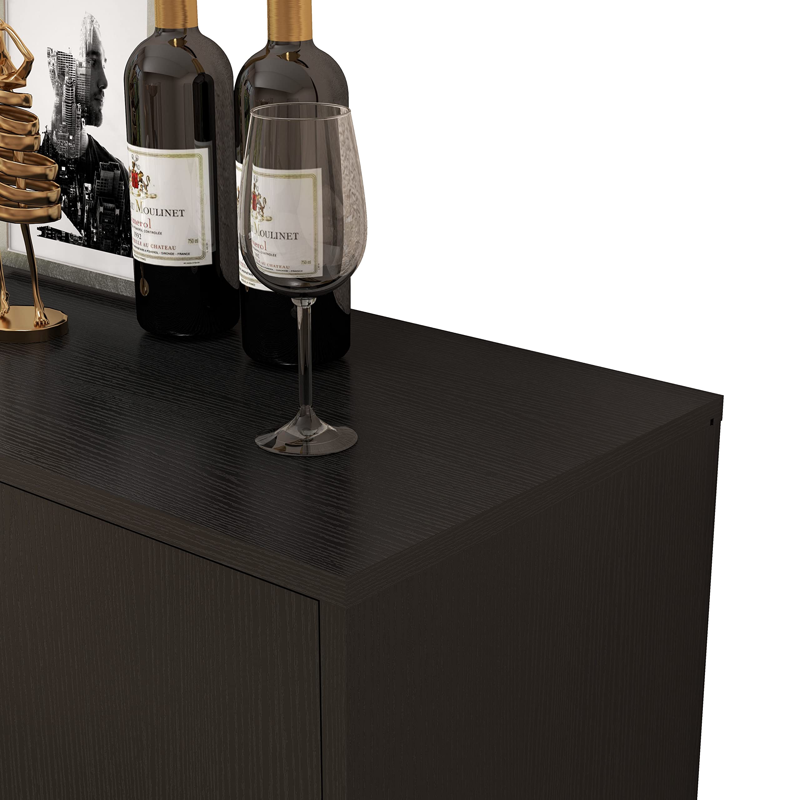2-Door Storage Cabinet with Soft-Close Doors
