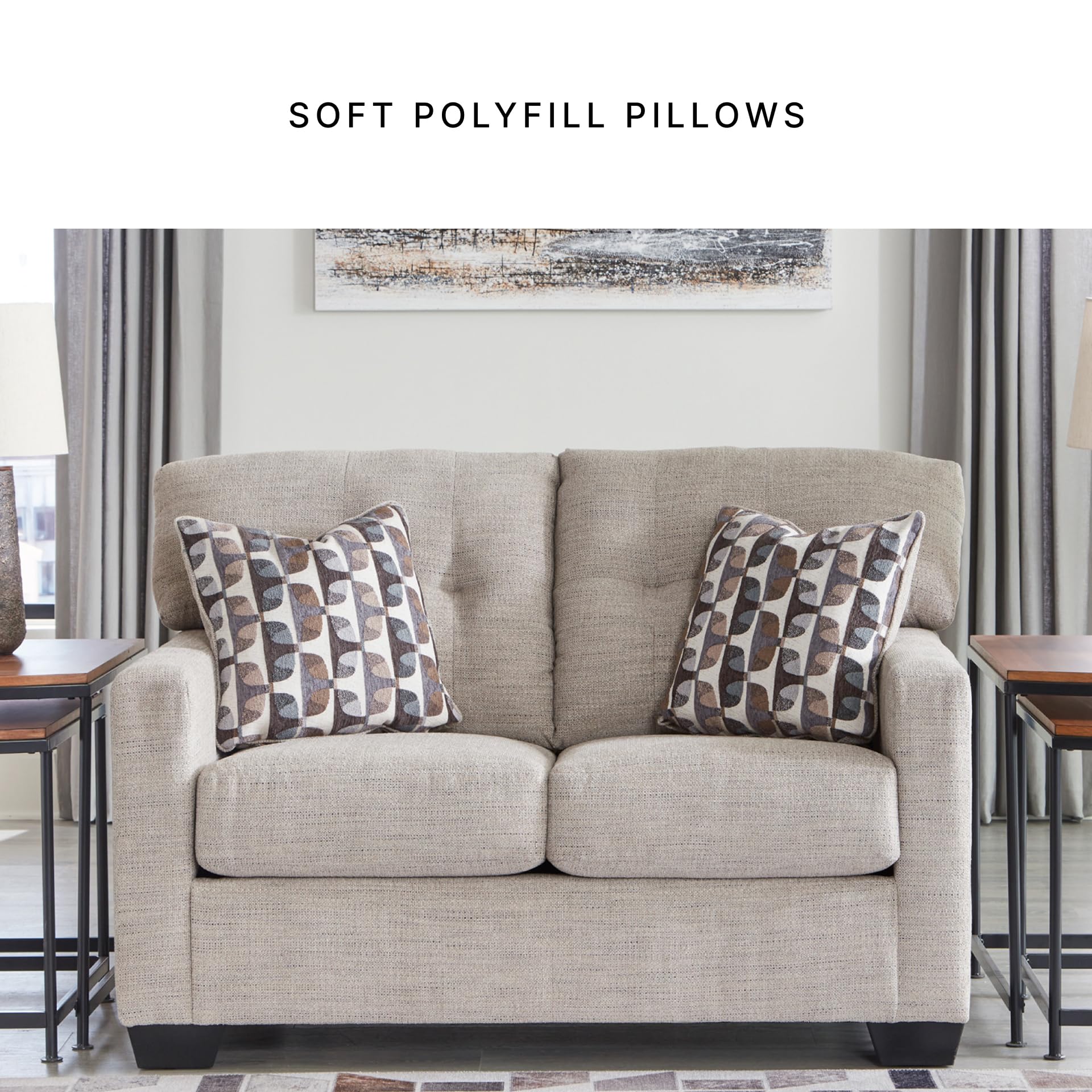 Contemporary Tufted Loveseat