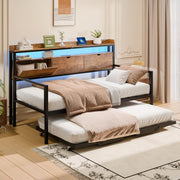 Expandable Daybed with Pop-Up Trundle