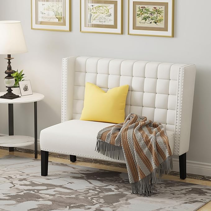 Tufted Loveseat with Back
