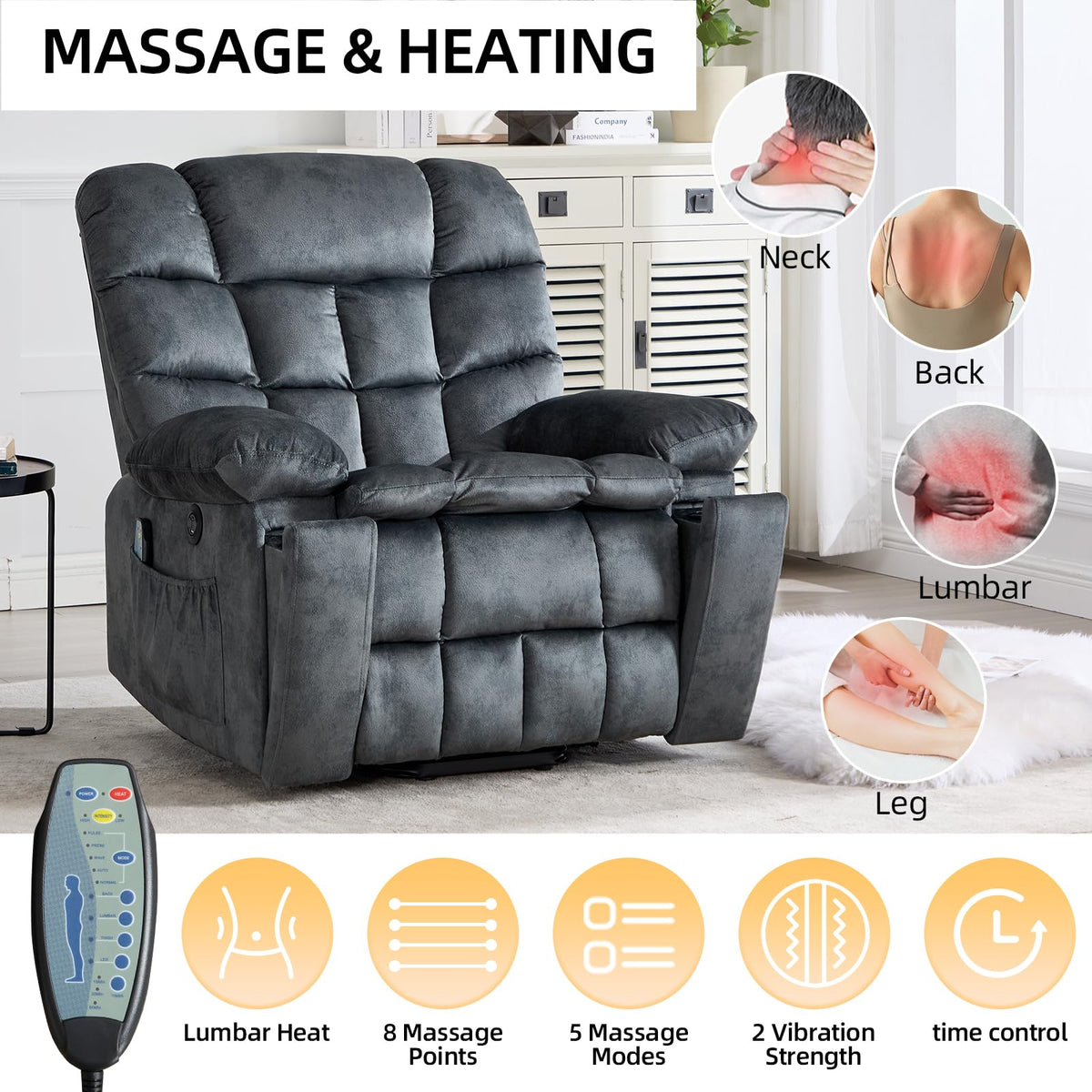 Power Lift Massage Recliner