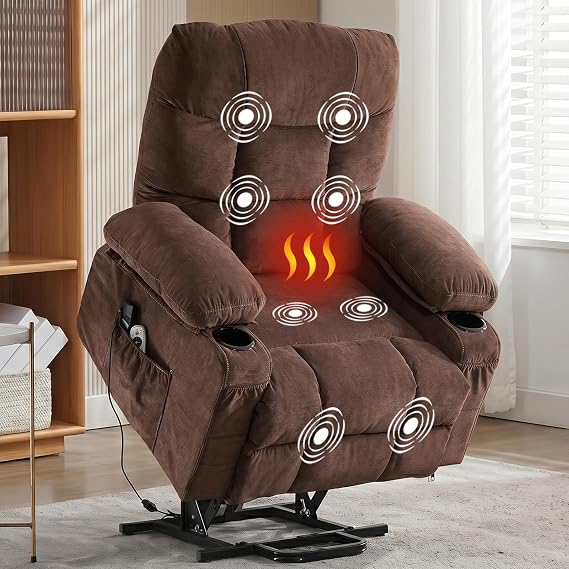 Power Lift Recliner Chair with Massage & Heat