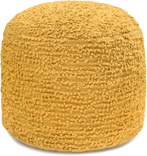 Round Pouf Ottoman Footrest