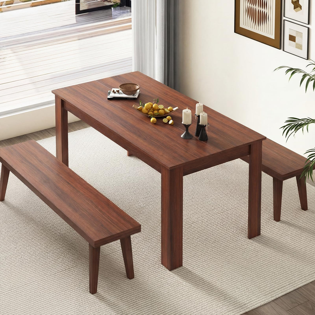 Walnut Rectangular Dining Table