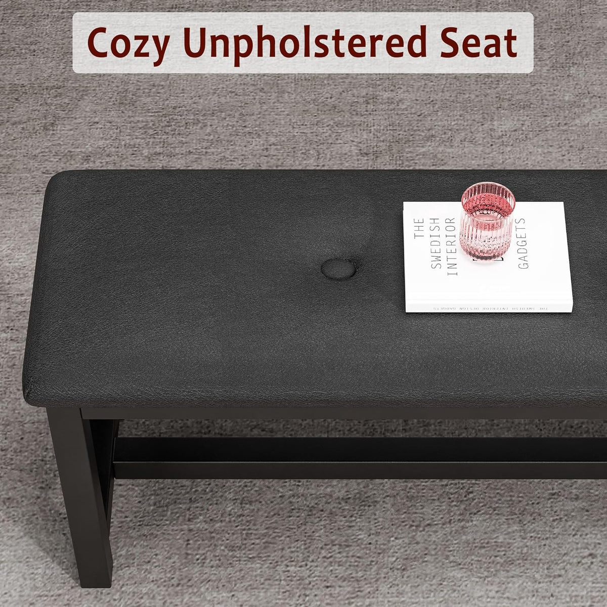 3-Piece Upholstered Bench Dining Set