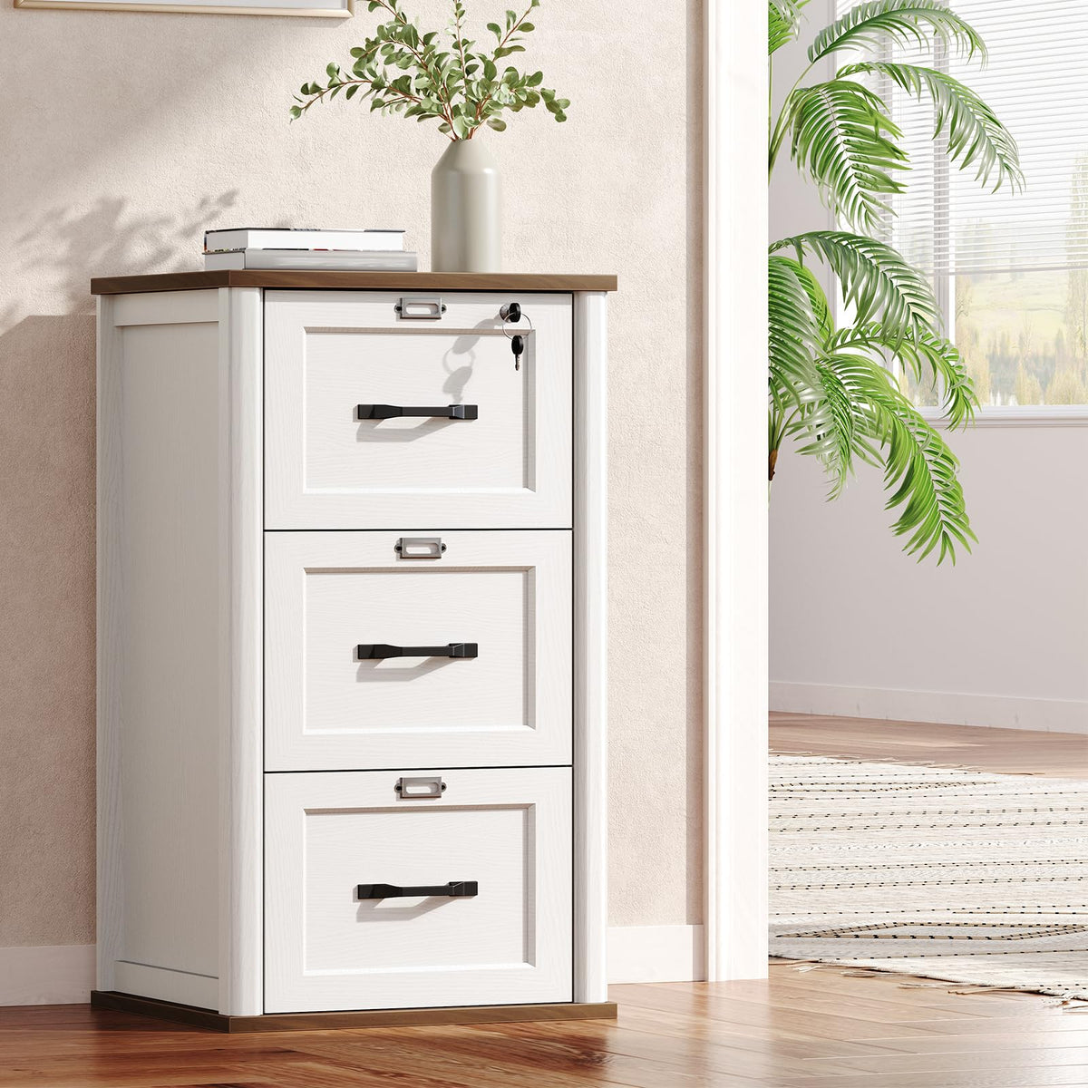 3-Drawer Locking File Cabinet