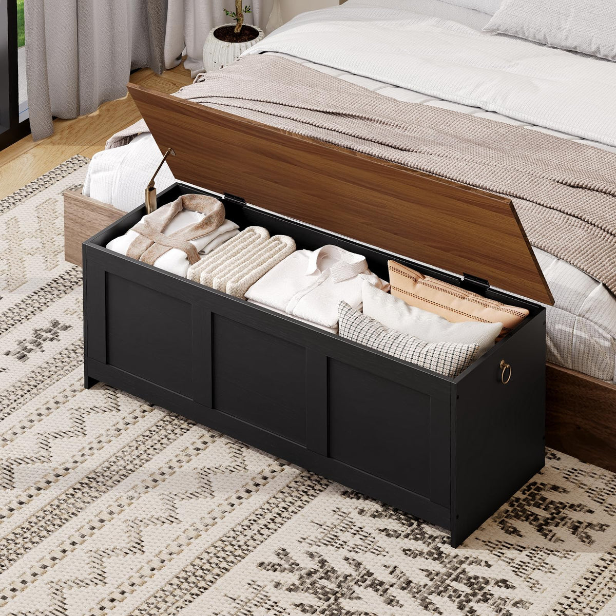 Lift-Top Storage Bench