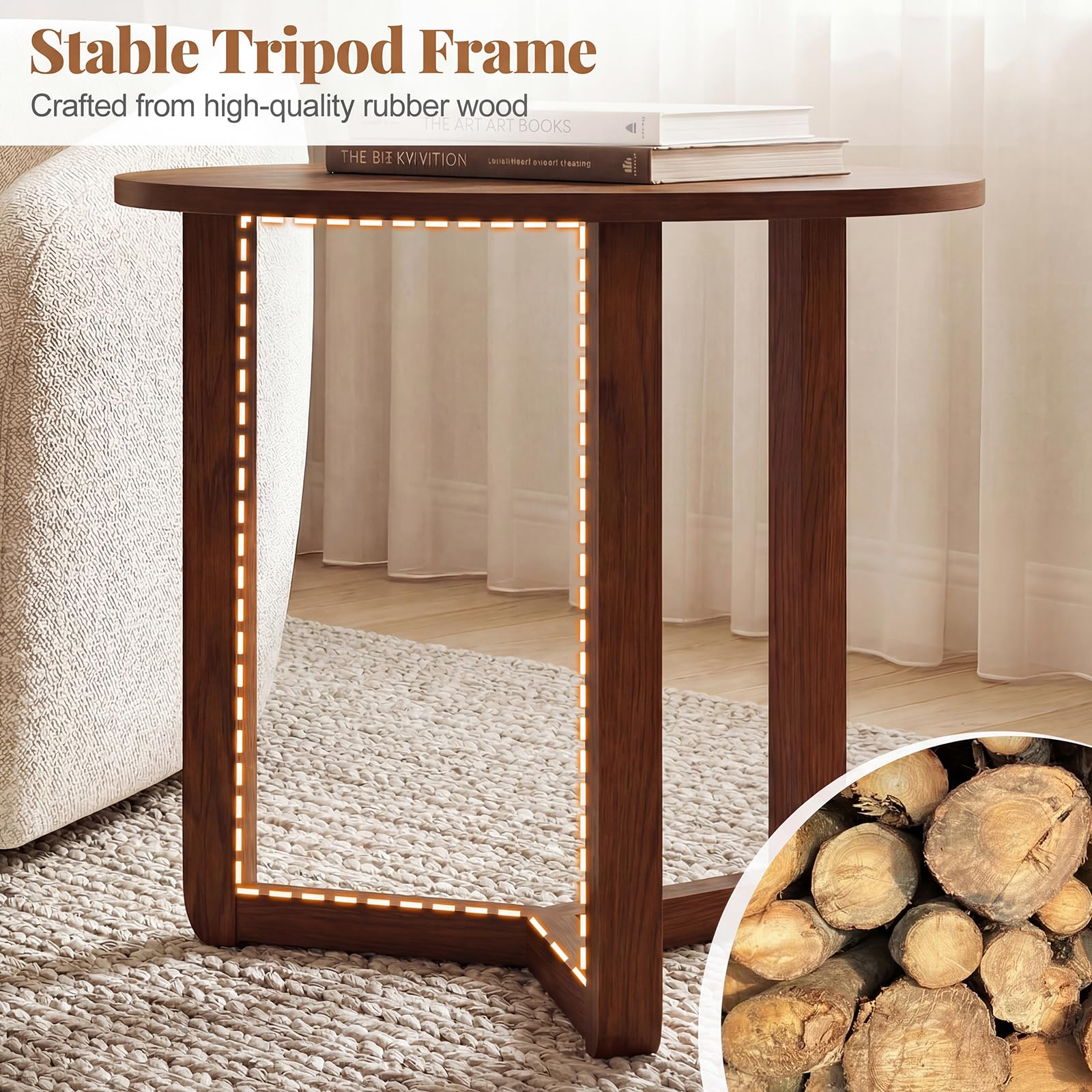 Round Nesting Coffee Table Set of 2